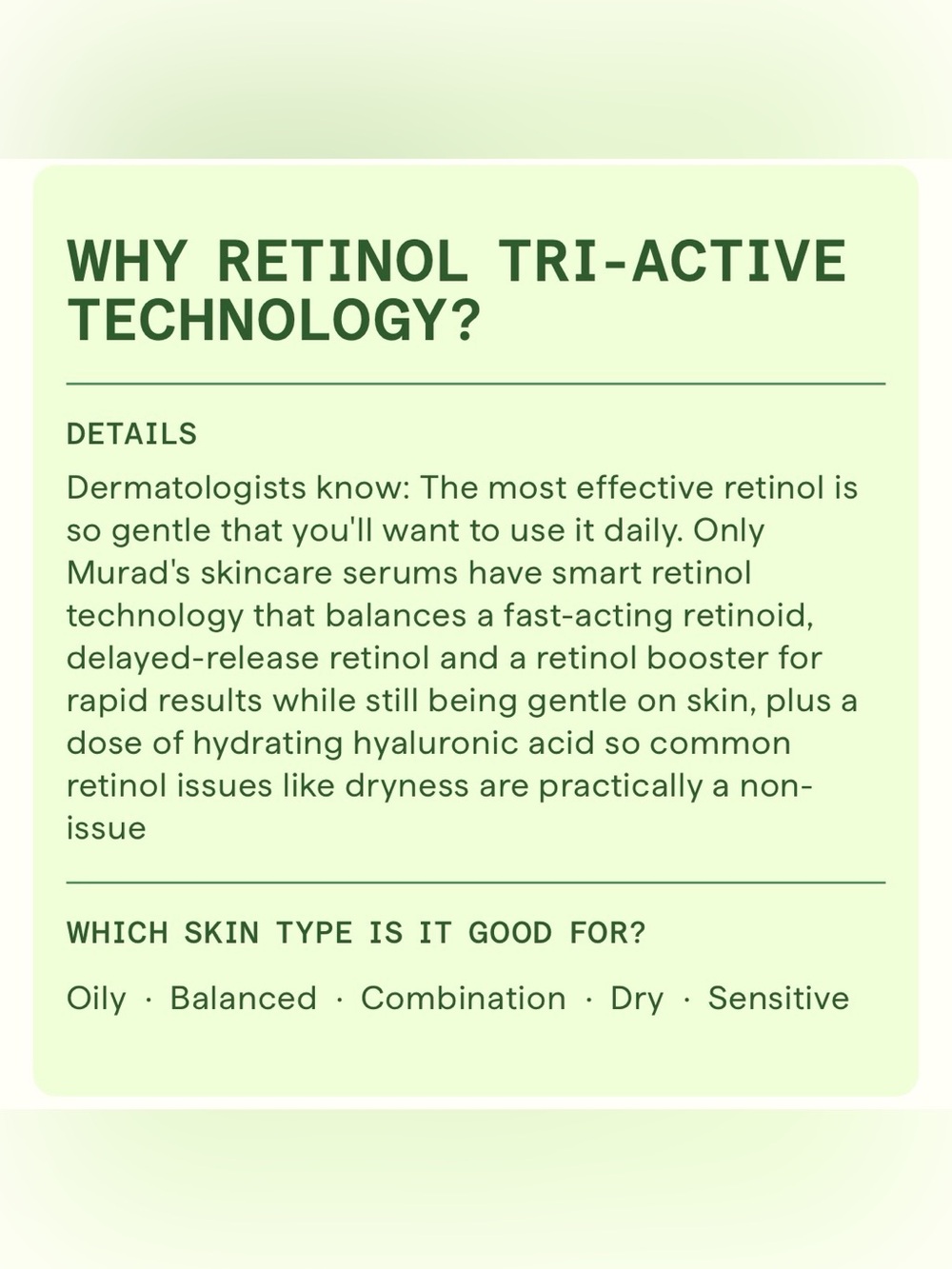 NIB Murad Resurgence Retinol Youth Renewal Serum, 1.0 fl oz (30ml) - Picture 9 of 14